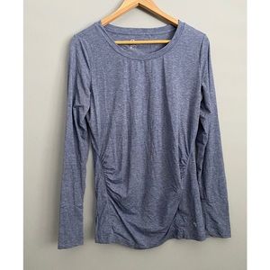 Gray/Blue Maternity Long Sleeve
